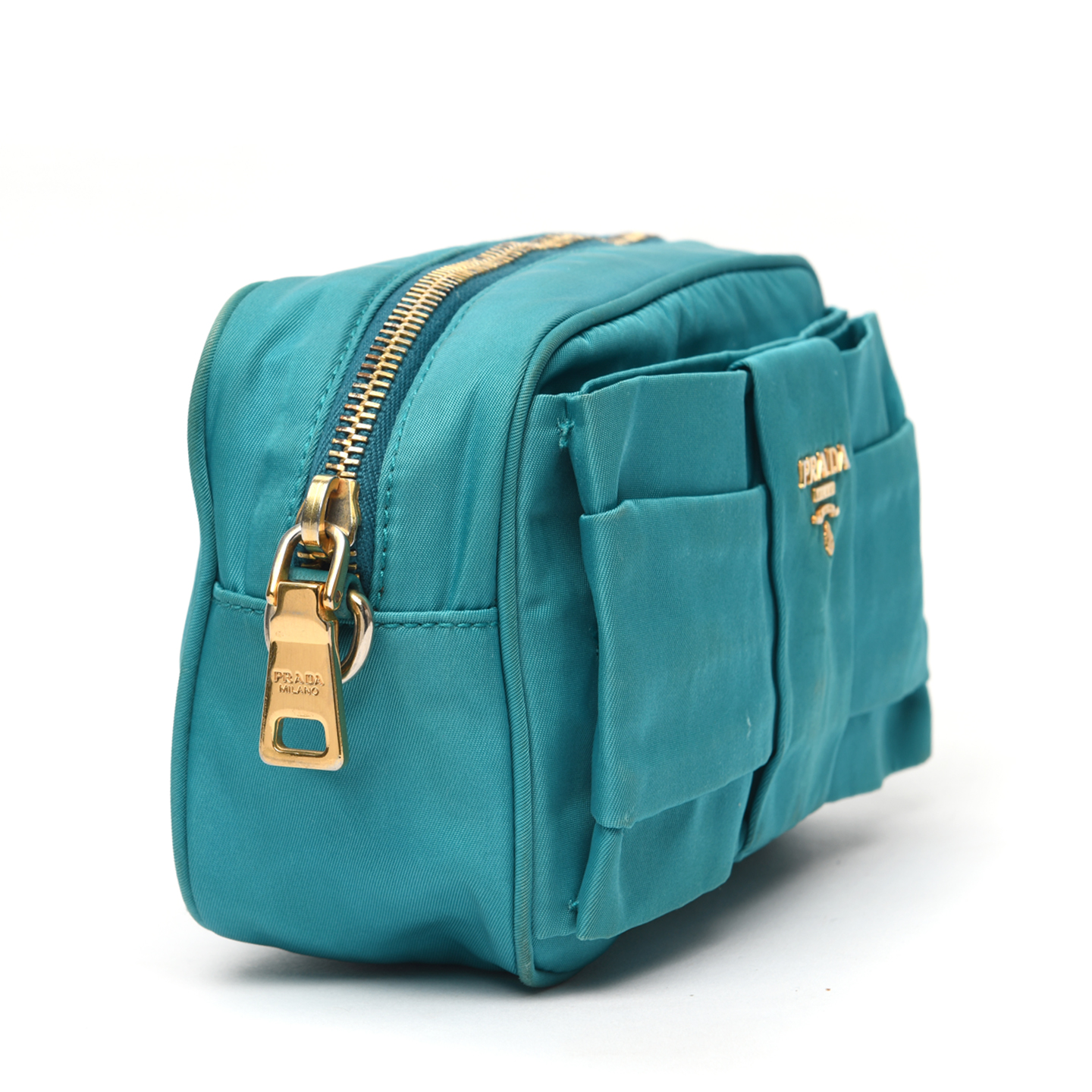 Prada Tessuto Nylon Bow Crossbody Bag LabelCentric