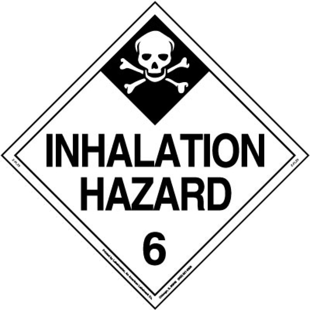DOT Hazmat Placard Table 1 and Table 2 49 CFR Section 172.504 For