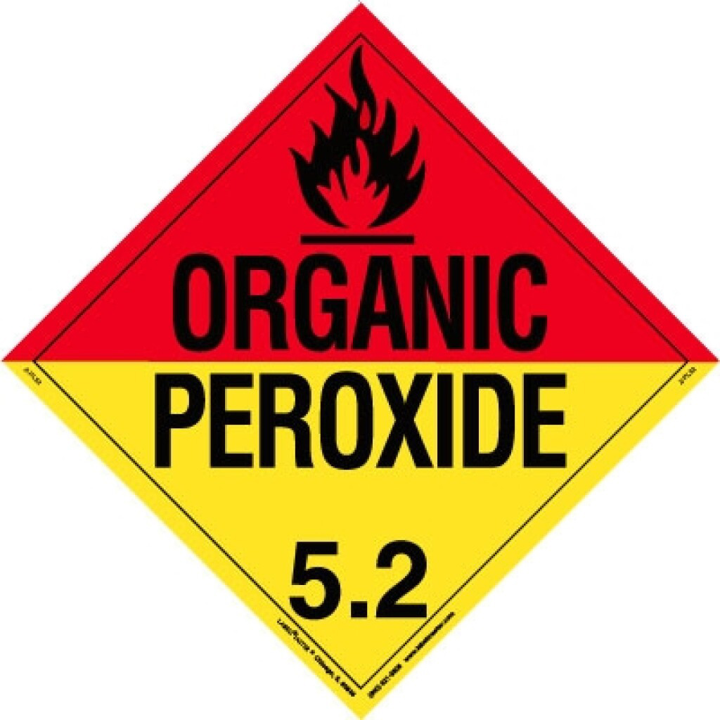 DOT Hazmat Placard Table 1 and Table 2 49 CFR Section 172.504 For