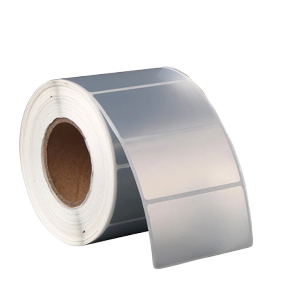 50mm x 30mm Matte Silver PET Blank PVC Labels 1000/Roll