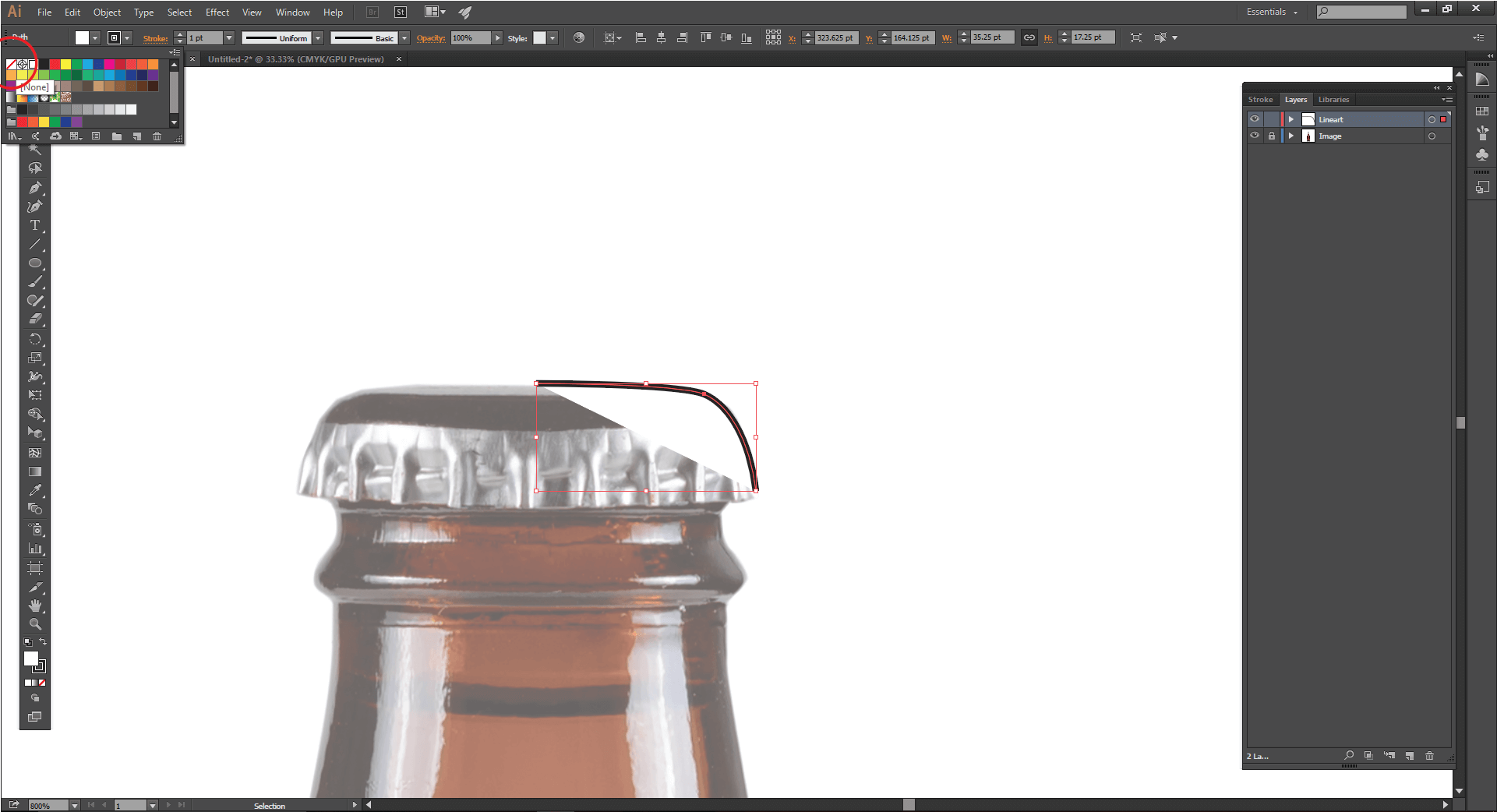 How to Trace an Image in Illustrator Using Pen Tool LabelValue