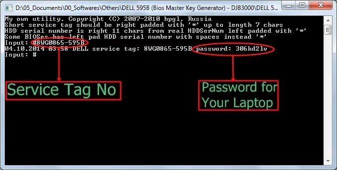 Previous Dell Bios Password Generator