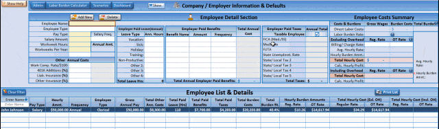 Labor Burden Calculator How to Calculate Actual Employee Hourly Cost
