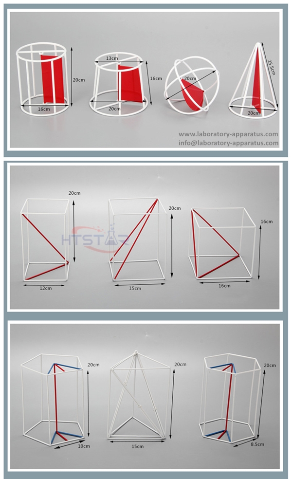 Geometric Frame Model Set 10pcs Big School Demo Math Tools For Geometry Learning Laboratory