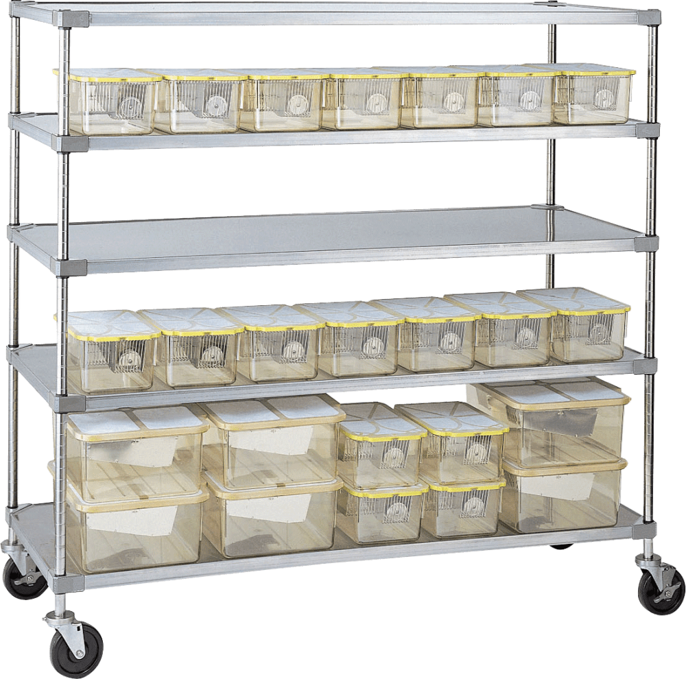 LABREPCO Autoclavable Cage Rack 5 Shelf Unit 24" (W)