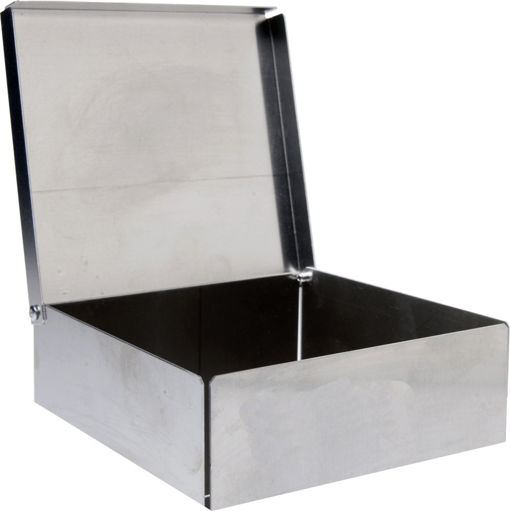 Standard 2" Aluminum Boxes Without Dividers with RivetHinge Lid