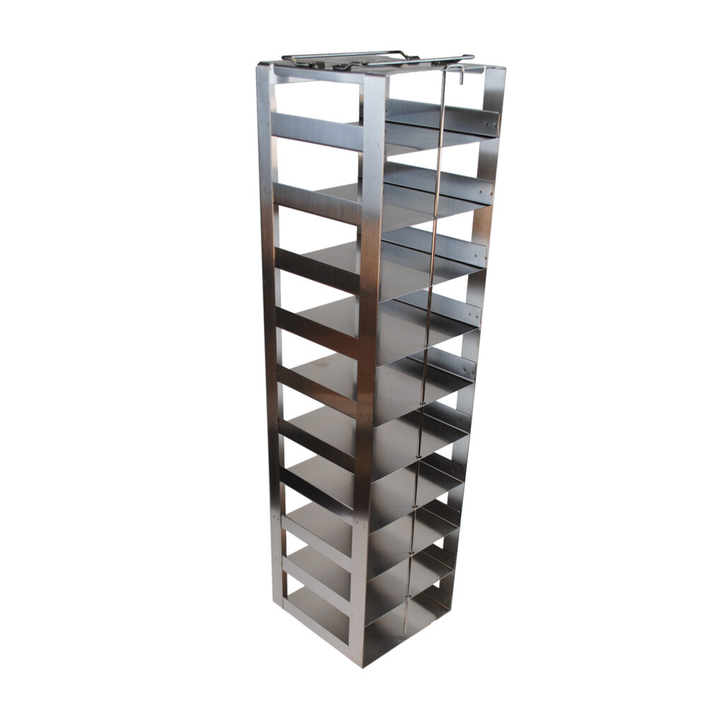 CF102 Vertical Freezer Racks for 2 Inch Boxes 10 Boxes High