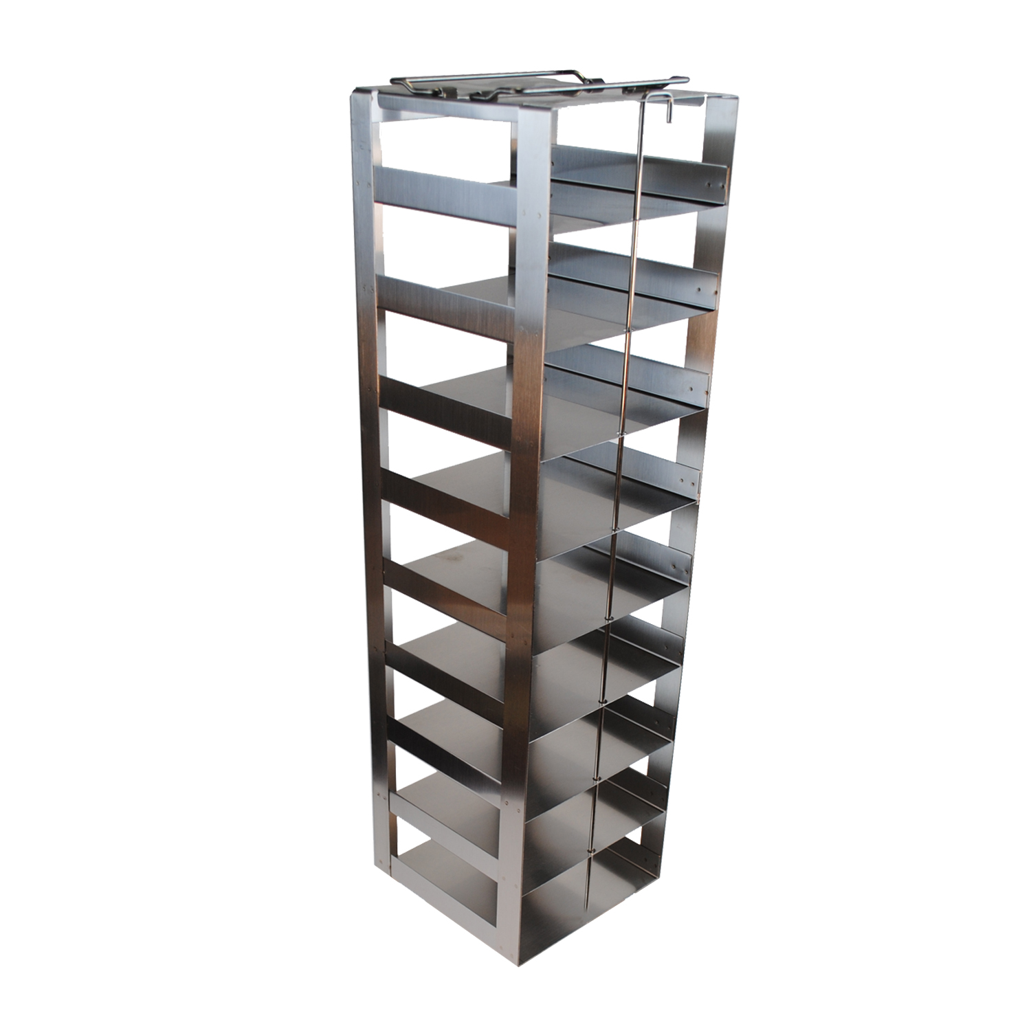 CF92 Vertical Freezer Racks for 2 Inch Boxes 9 Boxes High LabRepCo