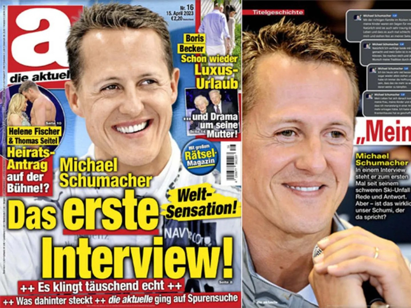 Una falsa entrevista a Michael Schumacher desató un escándalo mundial