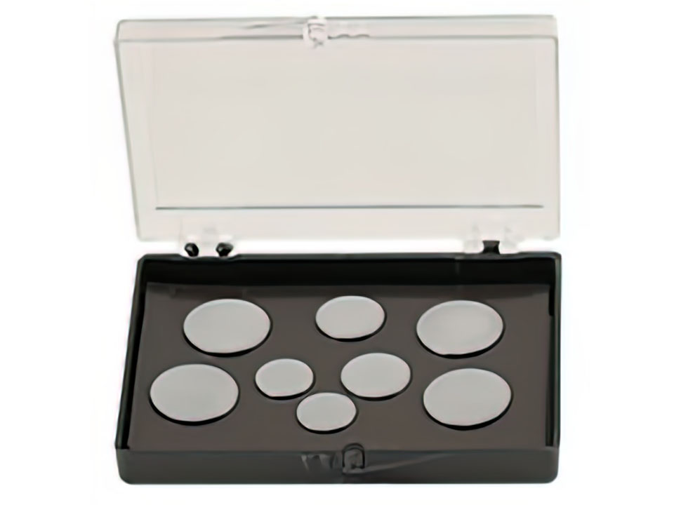 AFM disc storage box for eight AFM discs 72 x 51 x 12.5mm