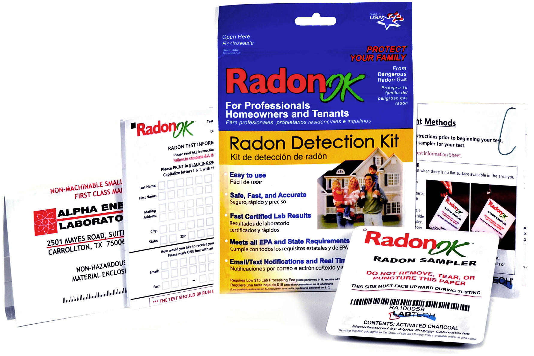 Radon OK Detection Kit LabTech