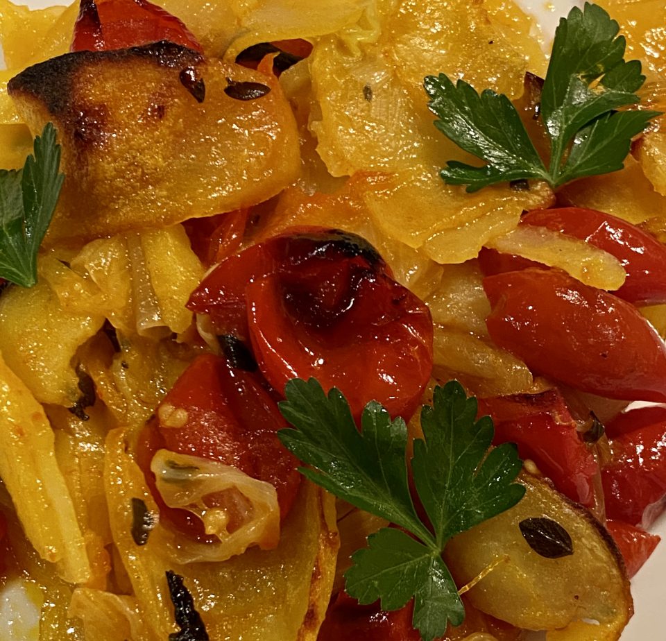 Cipolle patate e pomodori al forno Blog di lacheffamiranda
