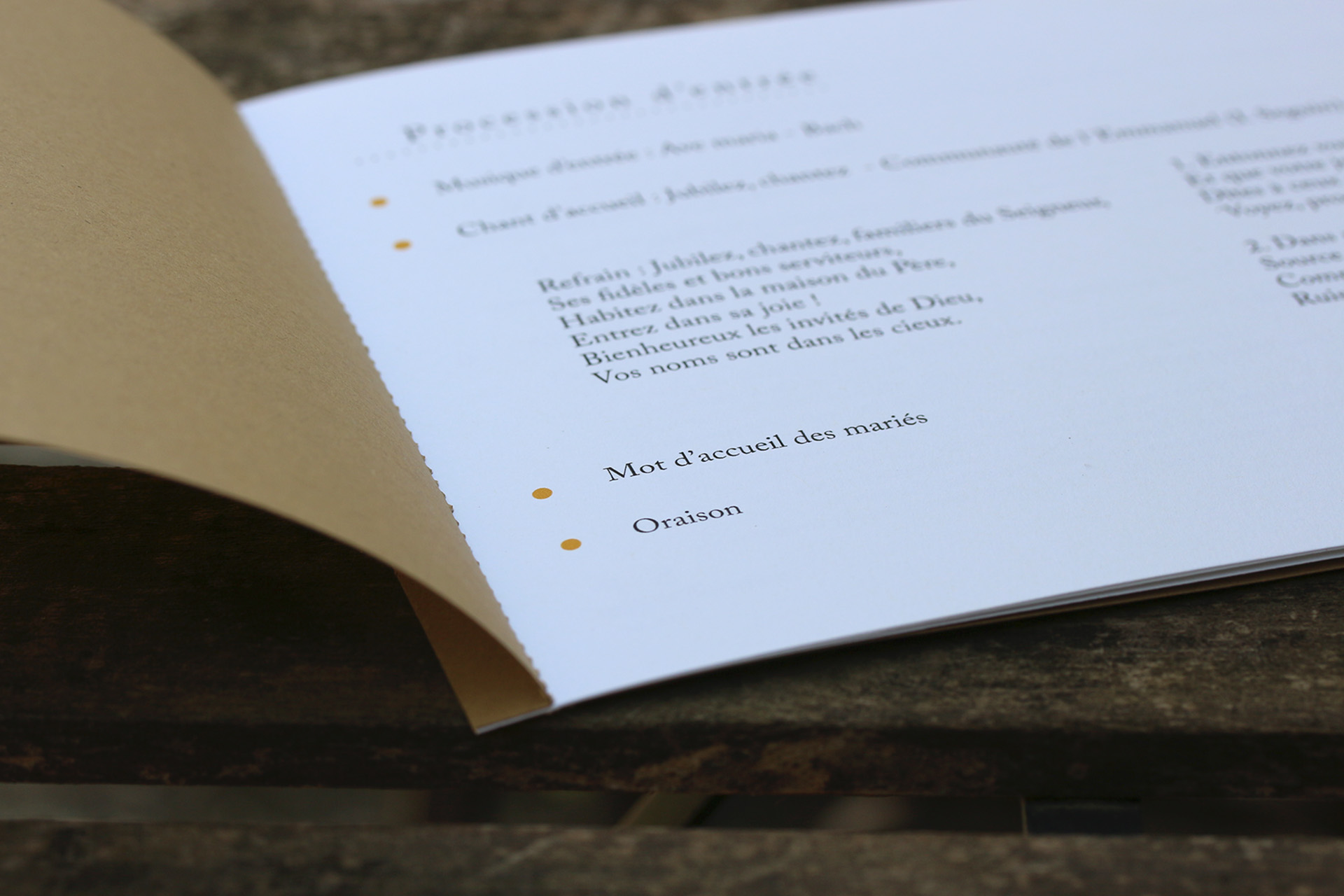 Livret De Messe De Mariage La Cle Du Herisson L Papeterie Sur Mesure