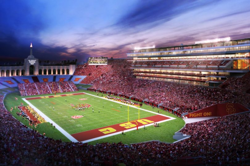 USC UNVEILS PROPOSED PRELIMINARY PLANS TO RENOVATE COLISEUM Los