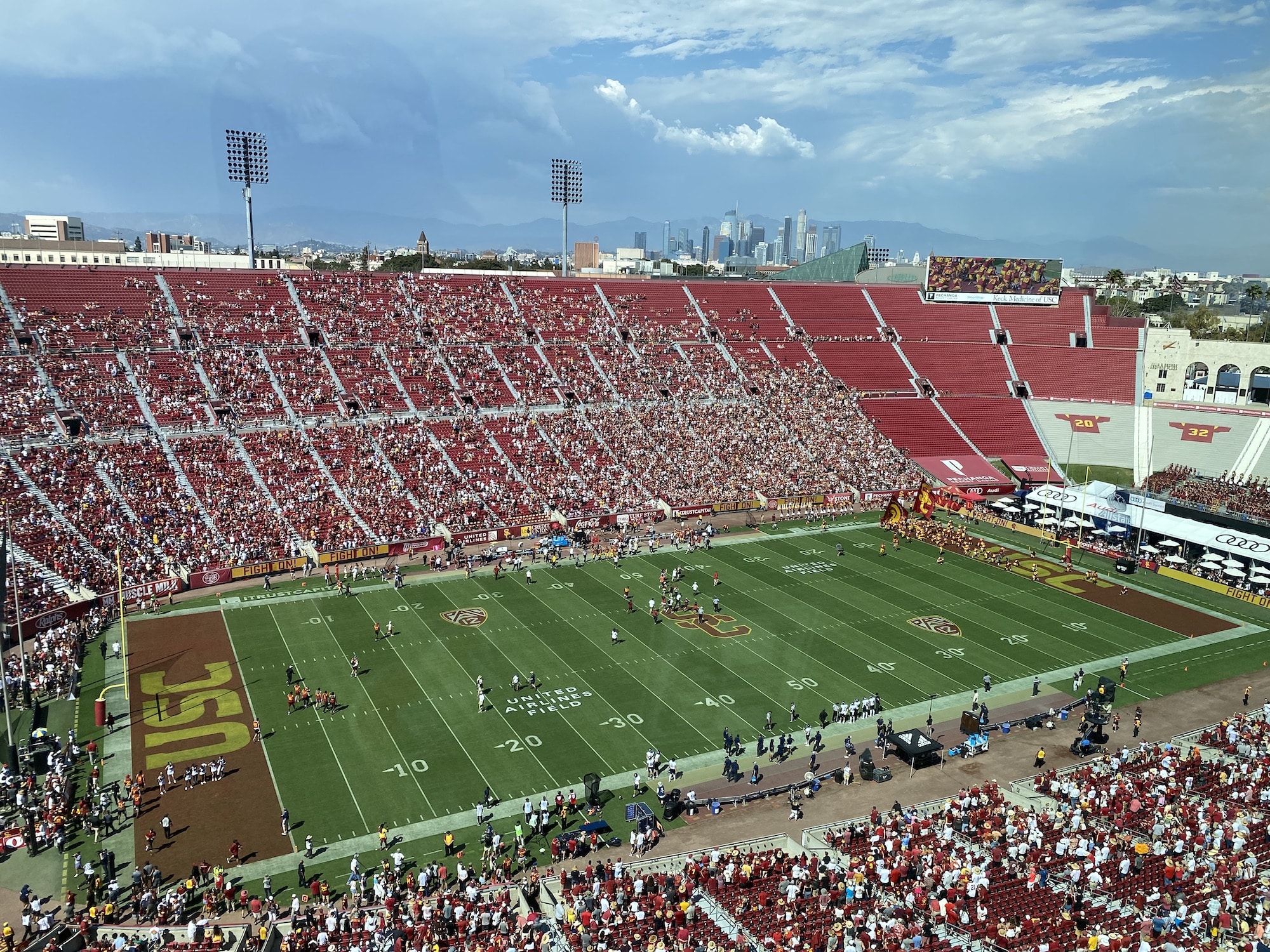 USC Trojans Lead Rice Owls 3114 At The Half LAFB Network