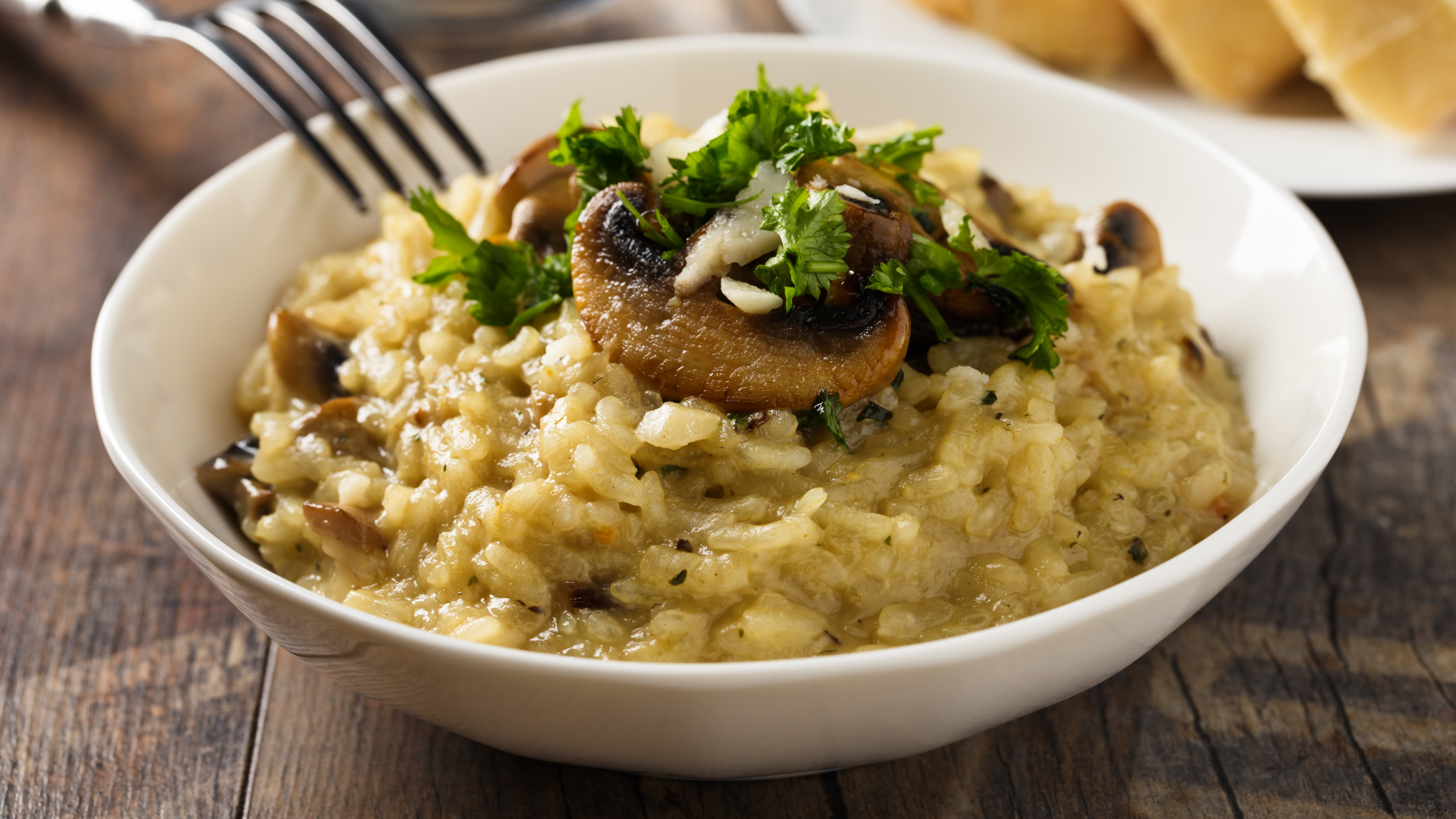 Risotto champignon frais et courgette La Fée Biscotte