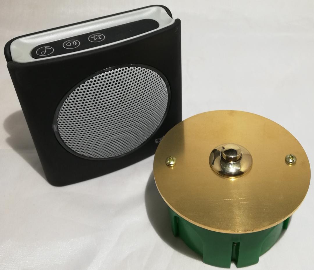 Bouton de laiton D80 + carillon sans fil La fée Bouton de laiton D80 + carillon sans fil La fée