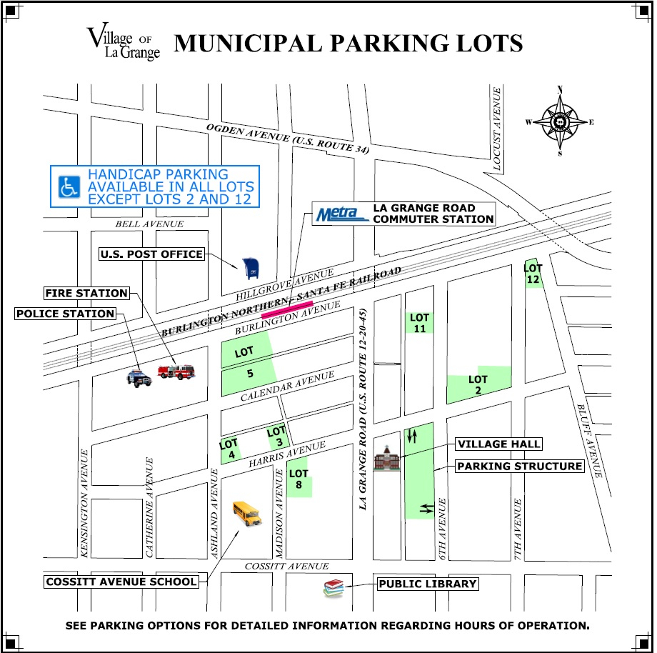 Parking Lot Map La Grange, IL Official site