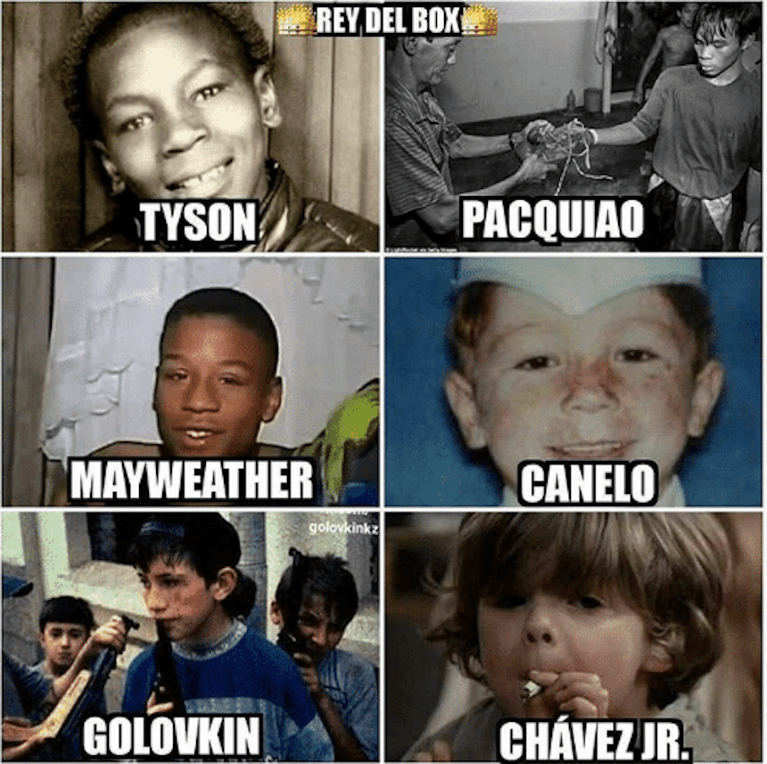 La mejor pelea… pero de memes del Canelo vs Chávez Jr.