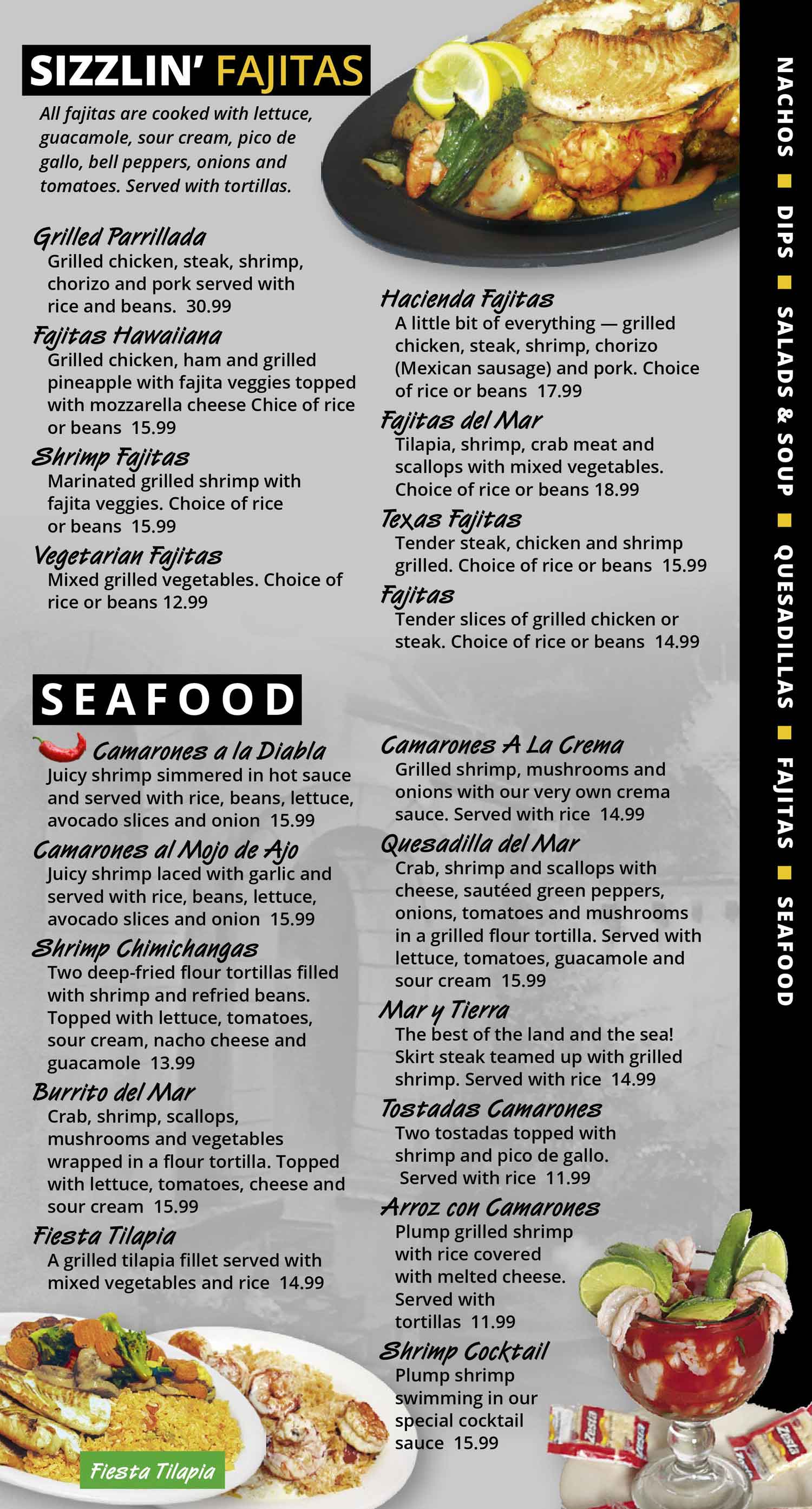 Our Menu La Hacienda 11 Mexican Restaurant