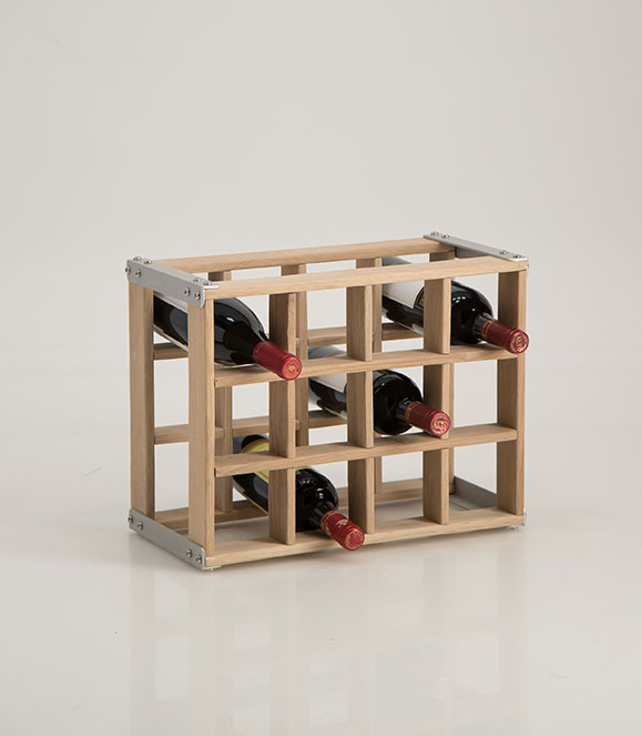 Wine Rack Box metal corners Laid Back