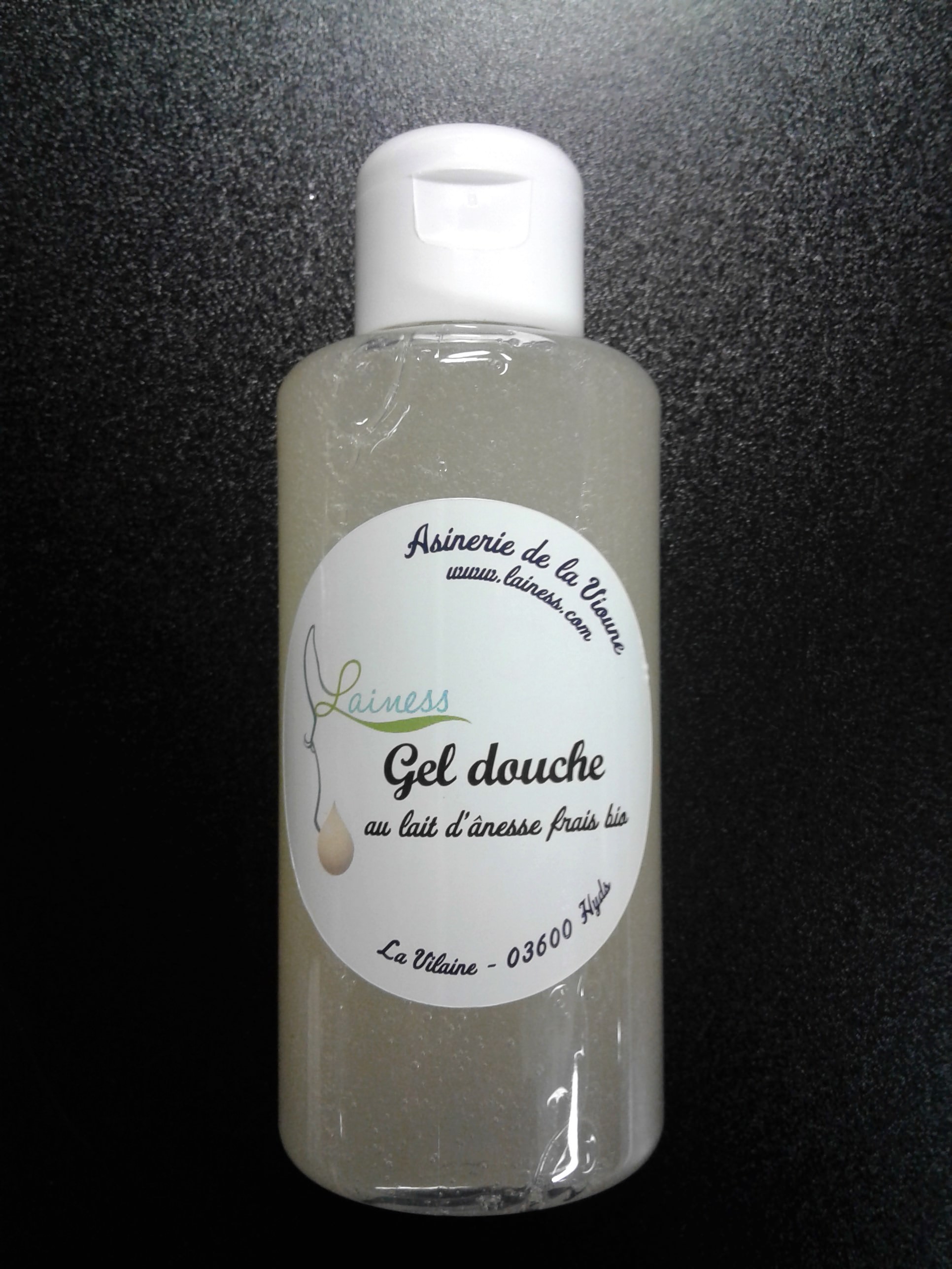 Gel douche au lait d'ânesse frais bio 200ml Lainess Produits de