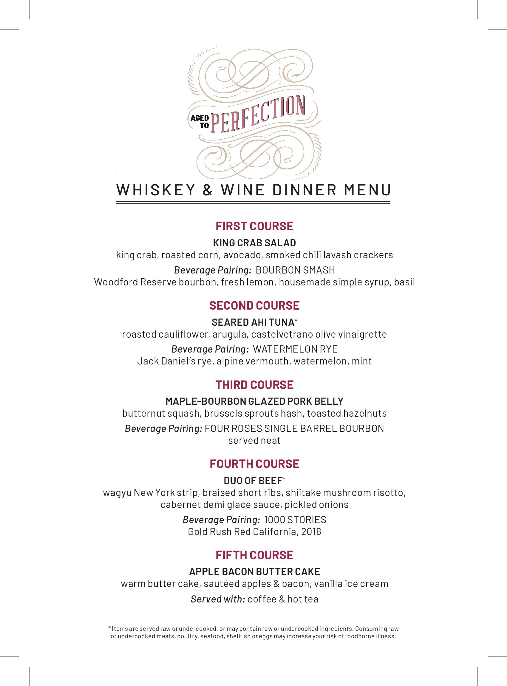 Flemings La Jolla Hosts October Whiskey & Wine Dinner