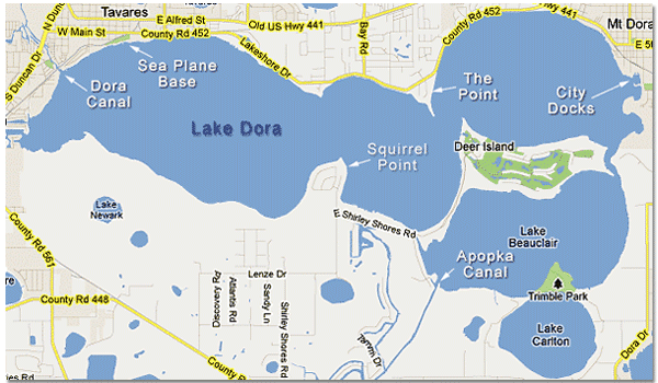 Harris Chain Of Lakes Map Lake Harris Chain Of Lakes Map South America Map