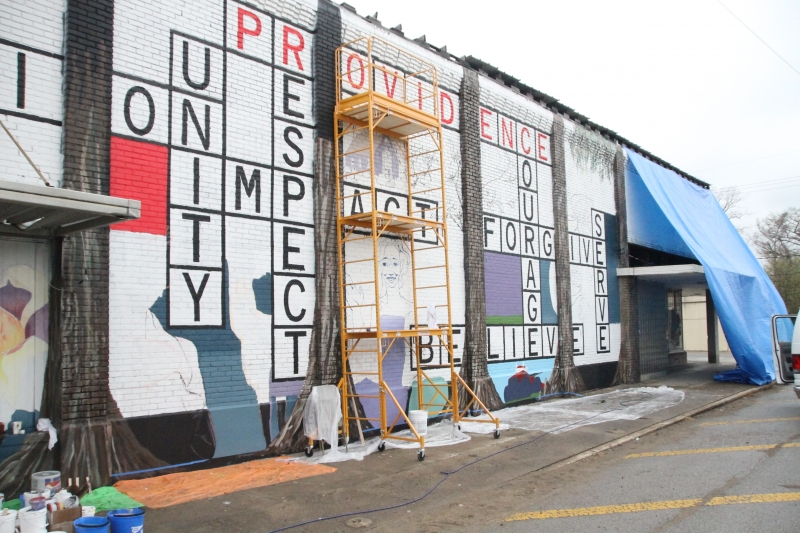 Destiny Words Mural Lake Providence