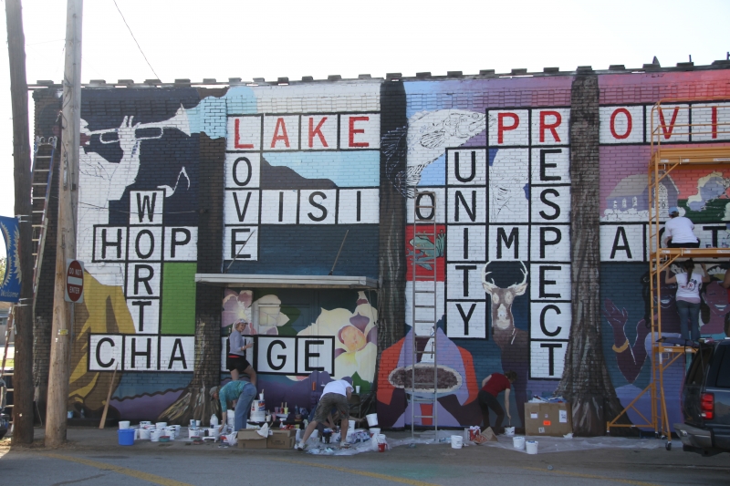Destiny Words Mural Lake Providence