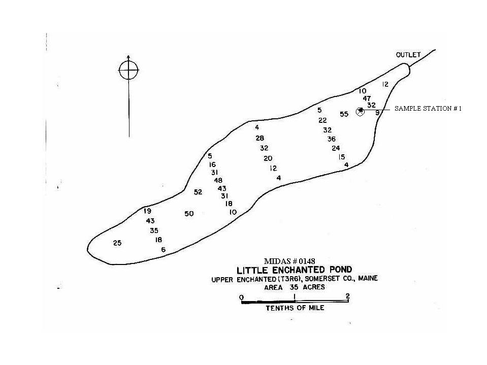 Lakes of Maine Lake Overview Little Enchanted Pond Upper Enchanted Twp, Somerset, Maine