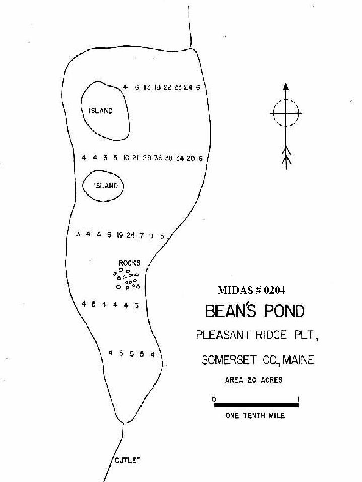 Lakes of Maine Lake Overview Bean (Beans) Pond Pleasant Ridge Plt
