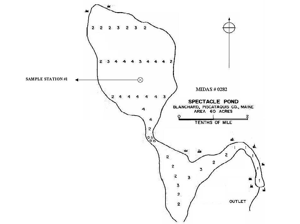 Lakes of Maine Lake Overview Spectacle Pond Blanchard Twp, Piscataquis, Maine