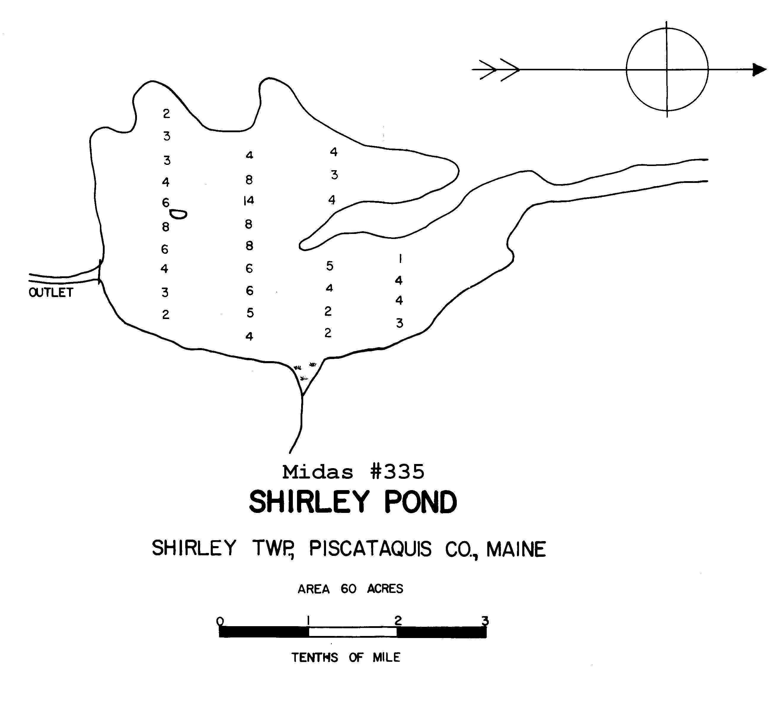 Lake Monitoring Shirley Pond Shirley, Piscataquis, Maine Lakes of