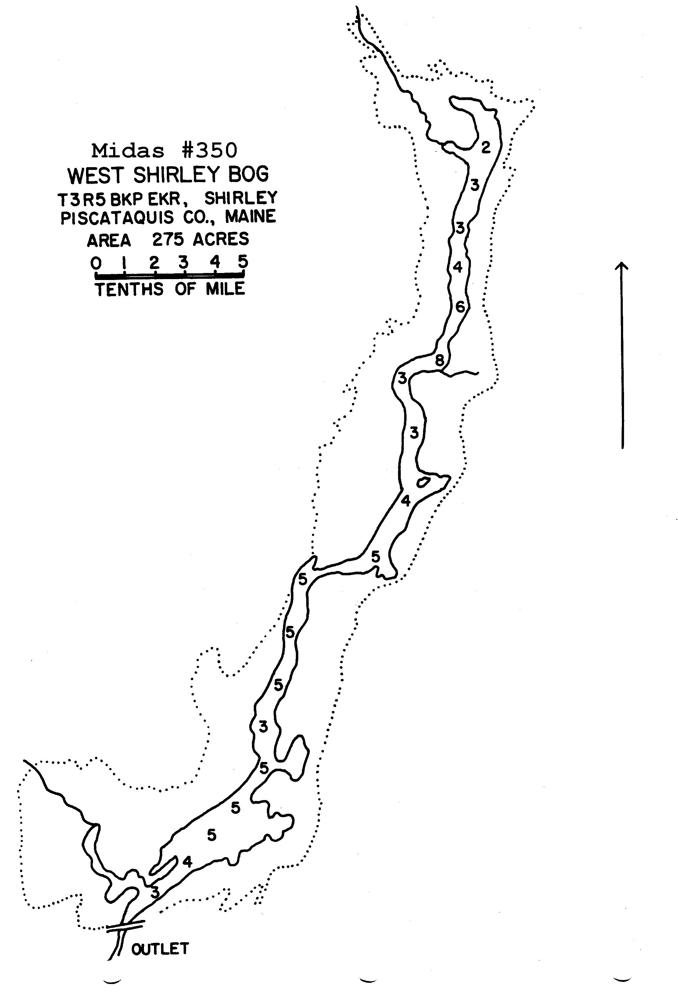 Lakes of Maine Lake Overview Shirley Bog (West) Shirley