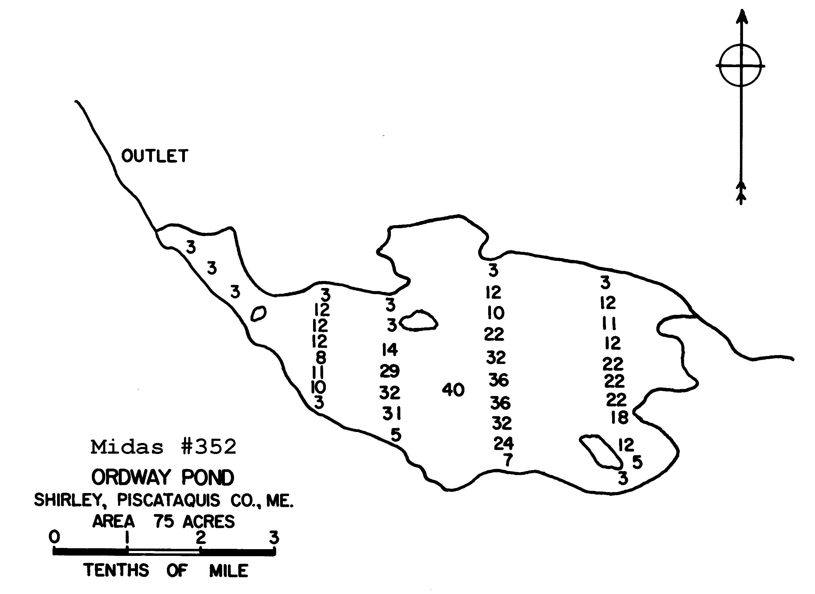 Lakes of Maine Lake Overview Ordway Pond Shirley, Piscataquis, Maine