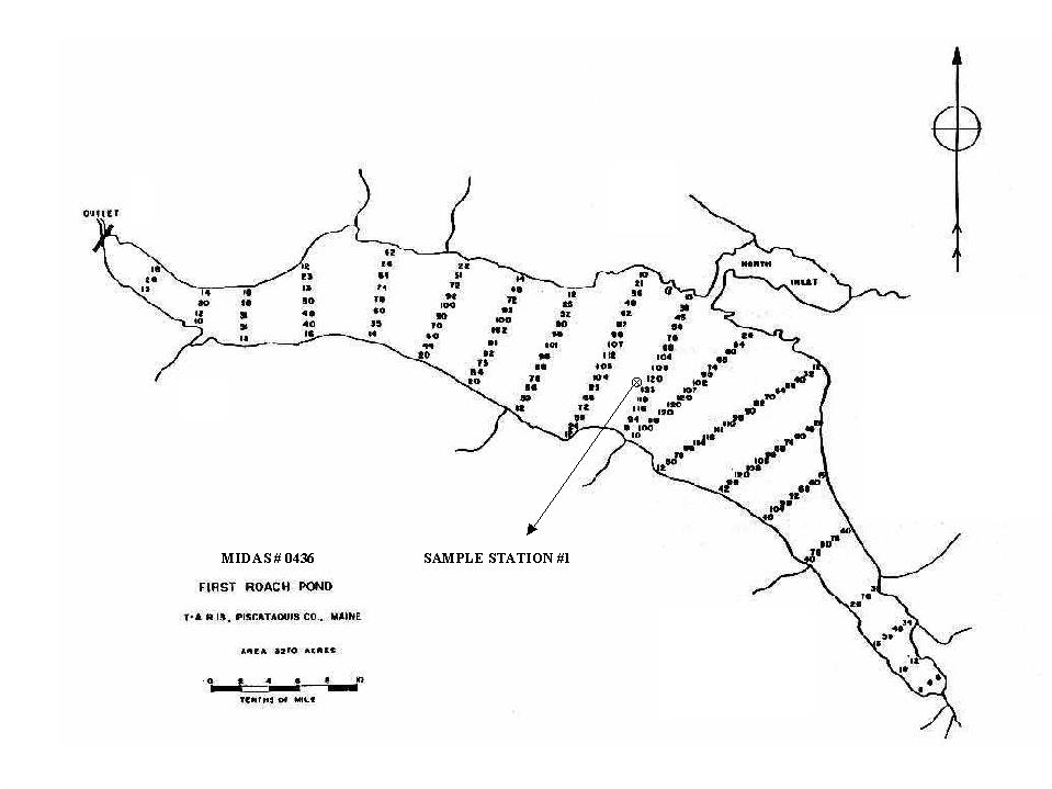 Lake Monitoring First Roach Pond Frenchtown Twp, Piscataquis, Maine