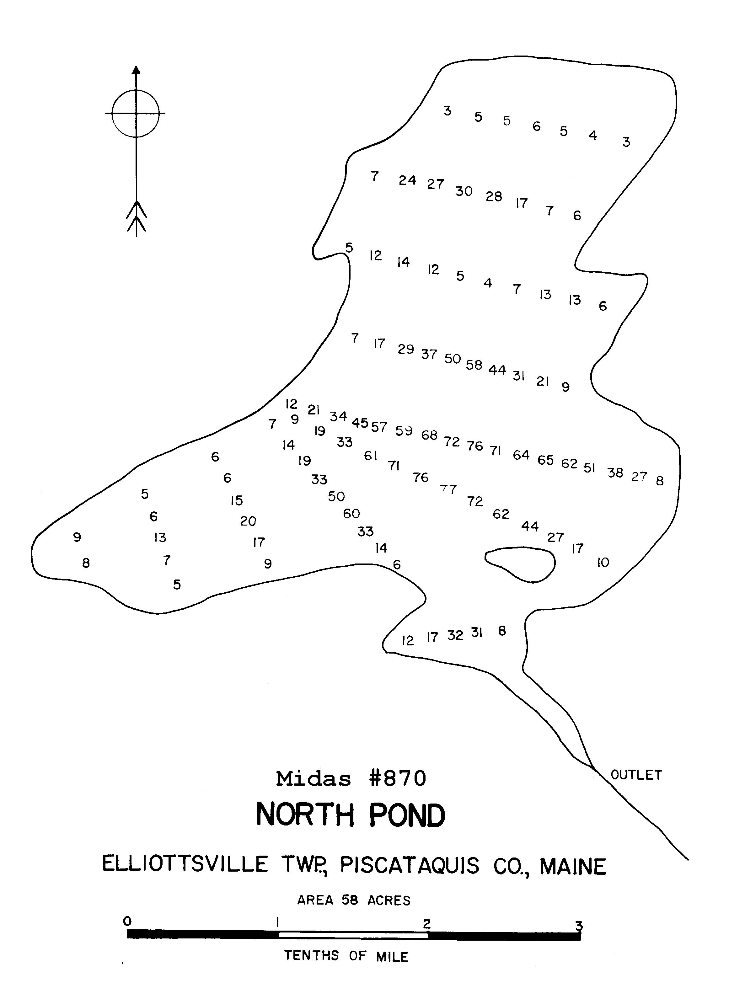 Lakes of Maine Lake Overview North Pond Elliottsville Twp