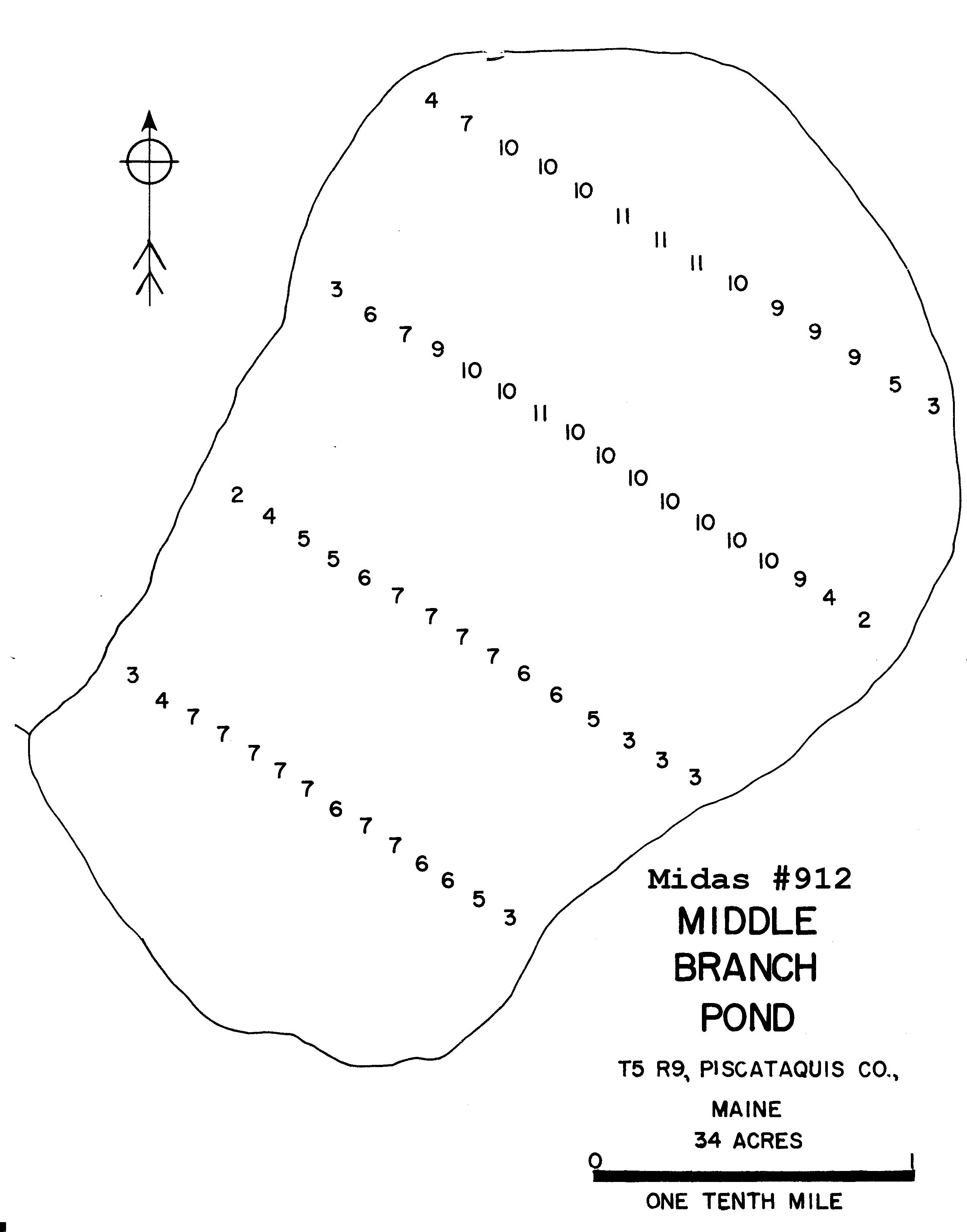 Lakes of Maine Lake Overview Middle Branch Pond T5 R9 NWP