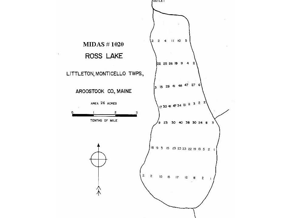 Lakes of Maine Lake Overview Ross Lake Littleton, Monticello