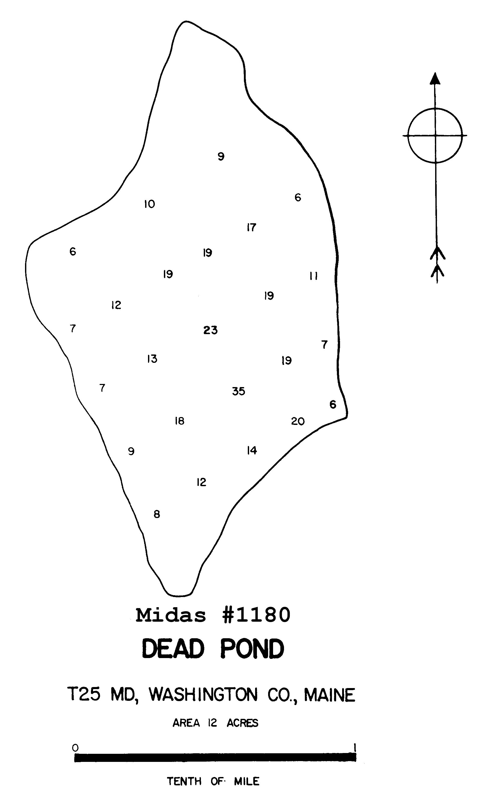 Lakes of Maine Lake Overview Dead Pond T25 MD BPP, Washington, Maine