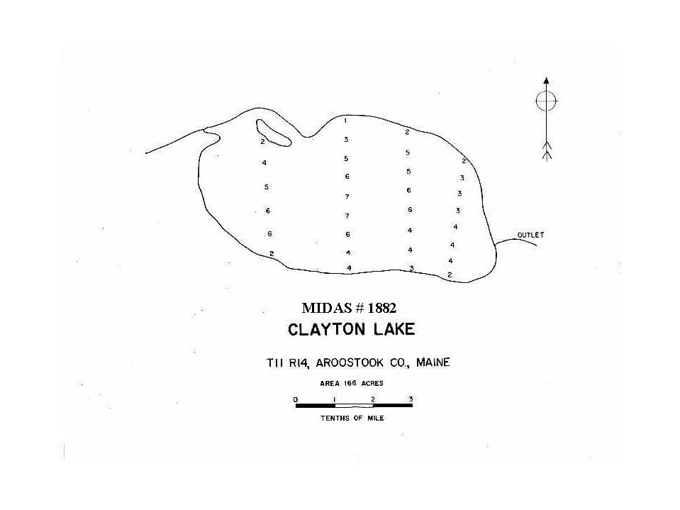 Lakes of Maine Lake Overview Clayton Lake T11 R14 WELS, Aroostook
