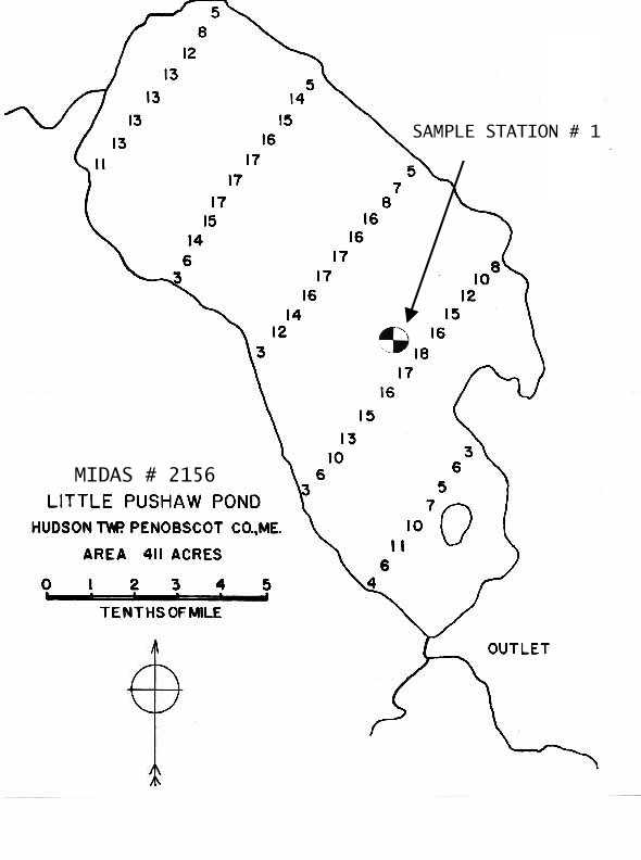 Lakes of Maine Lake Overview LIttle Pushaw Pond Hudson, Penobscot