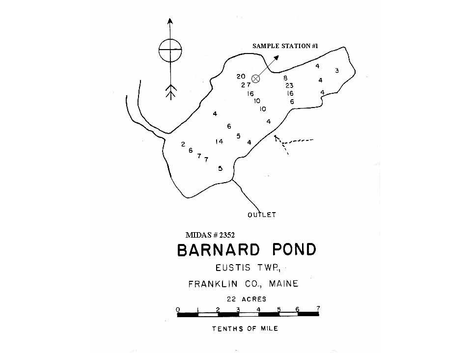 Lakes of Maine Lake Overview Barnard Pond Eustis, Franklin, Maine