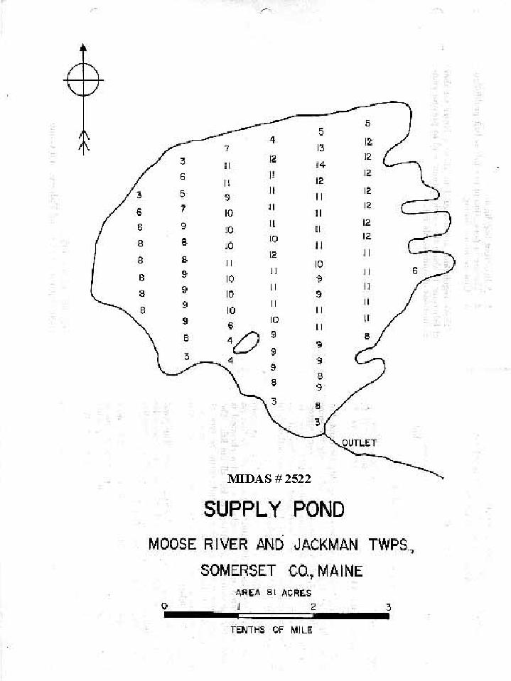 Lakes of Maine Lake Overview Supply Pond Jackman, Moose River