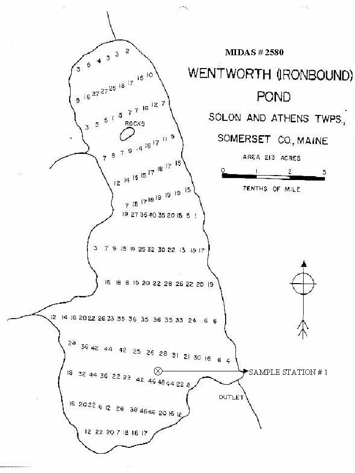 Lakes of Maine Lake Overview Wentworth (Ironbound) Pond Athens, Solon, Somerset, Maine