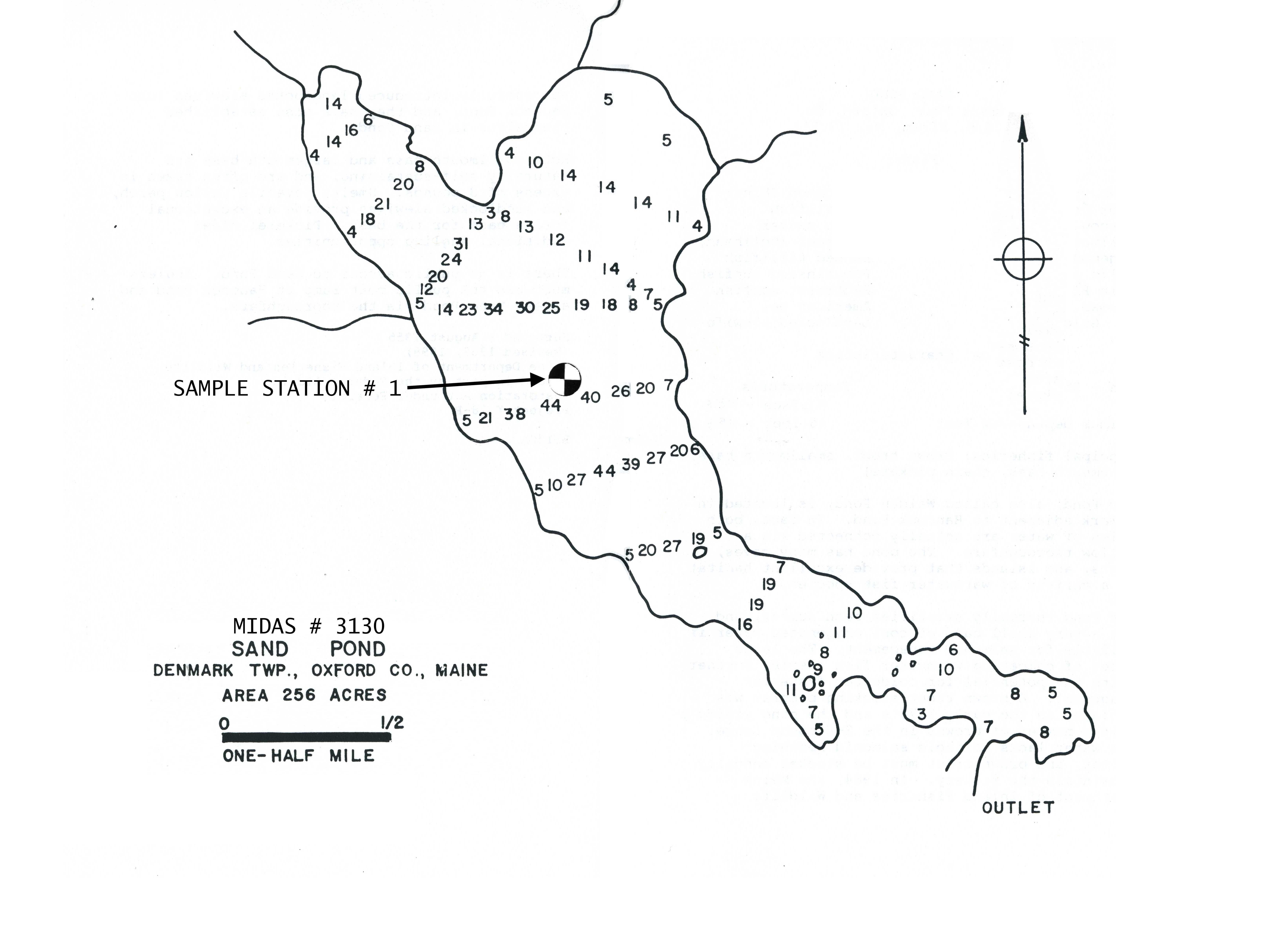 Lake Overview Sand (Walden) Pond Denmark, Oxford, Maine Lakes of