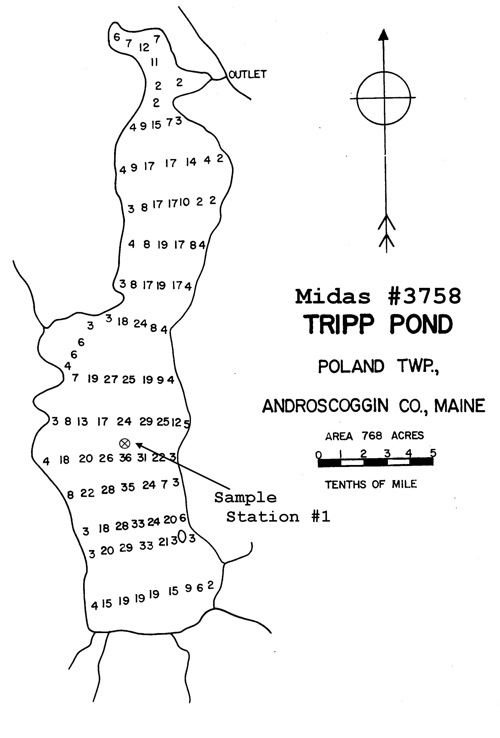 Lakes of Maine Lake Overview Tripp Pond Poland, Androscoggin, Maine