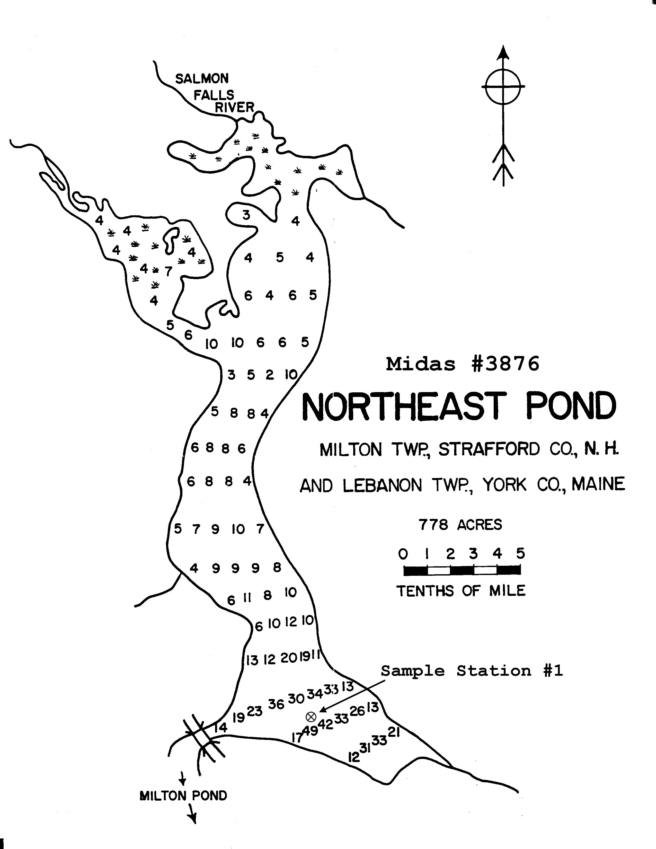 Lake Monitoring Northeast Pond Acton, Lebanon, York, Maine Lakes