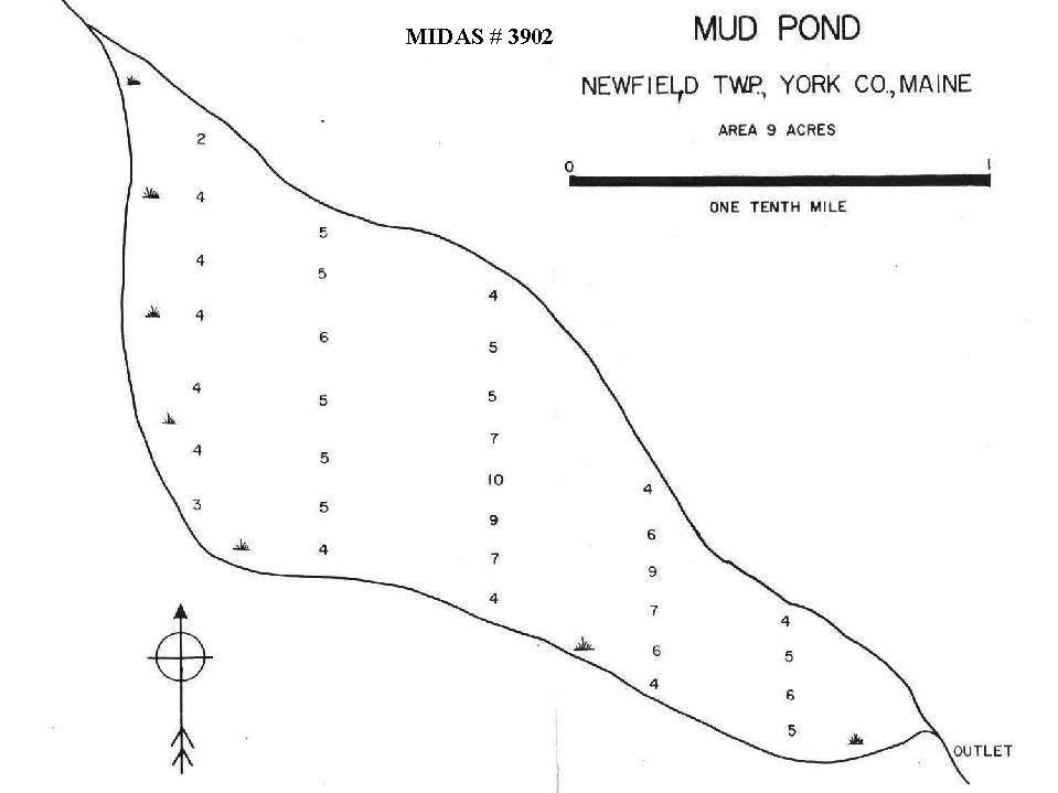 Lakes of Maine Lake Overview Mud Pond Newfield, York, Maine